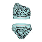 Wild Feline Dual Print One-Shoulder Bikini - Respectez Le Code
