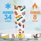 Travel Flow Stainless Steel Tumbler - Respectez Le Code