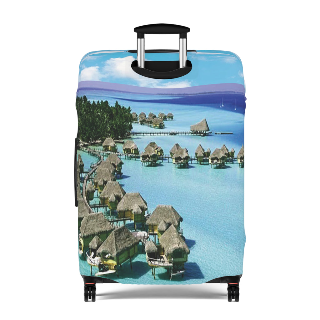 Island Escape Luggage Cover - Respectez Le Code
