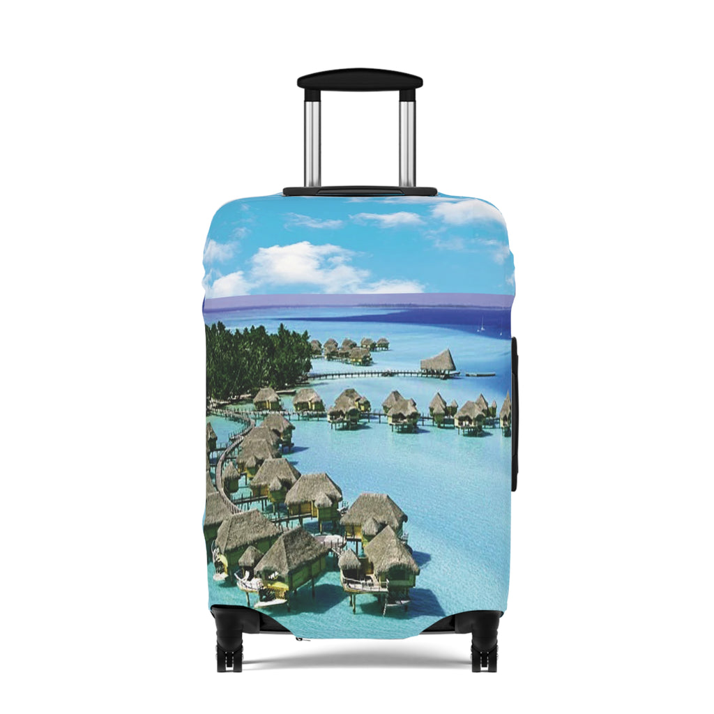 Island Escape Luggage Cover - Respectez Le Code