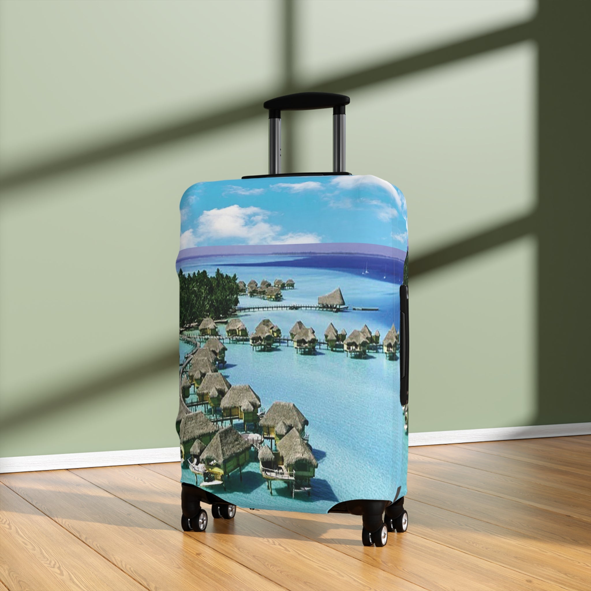 Island Escape Luggage Cover - Respectez Le Code