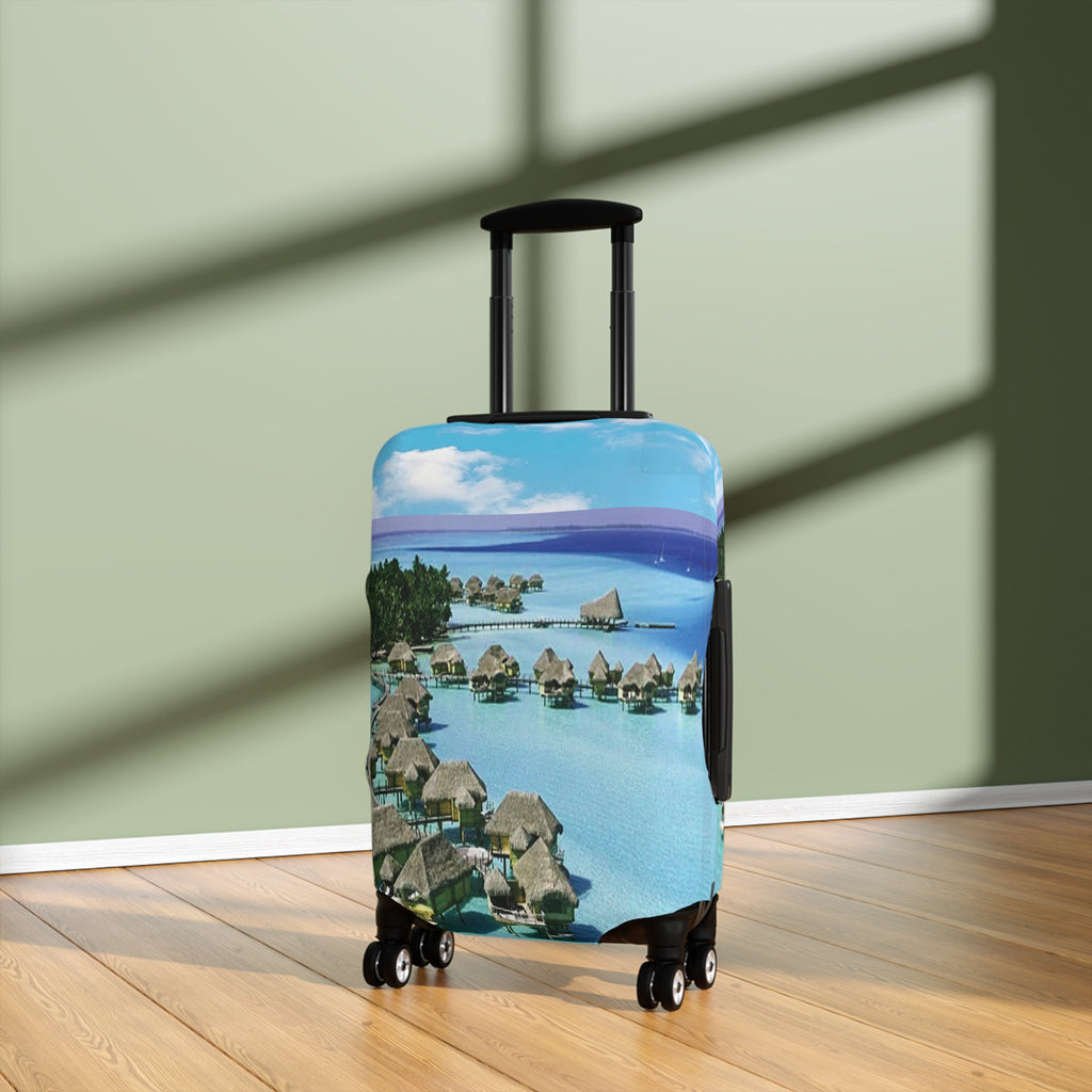 Island Escape Luggage Cover - Respectez Le Code