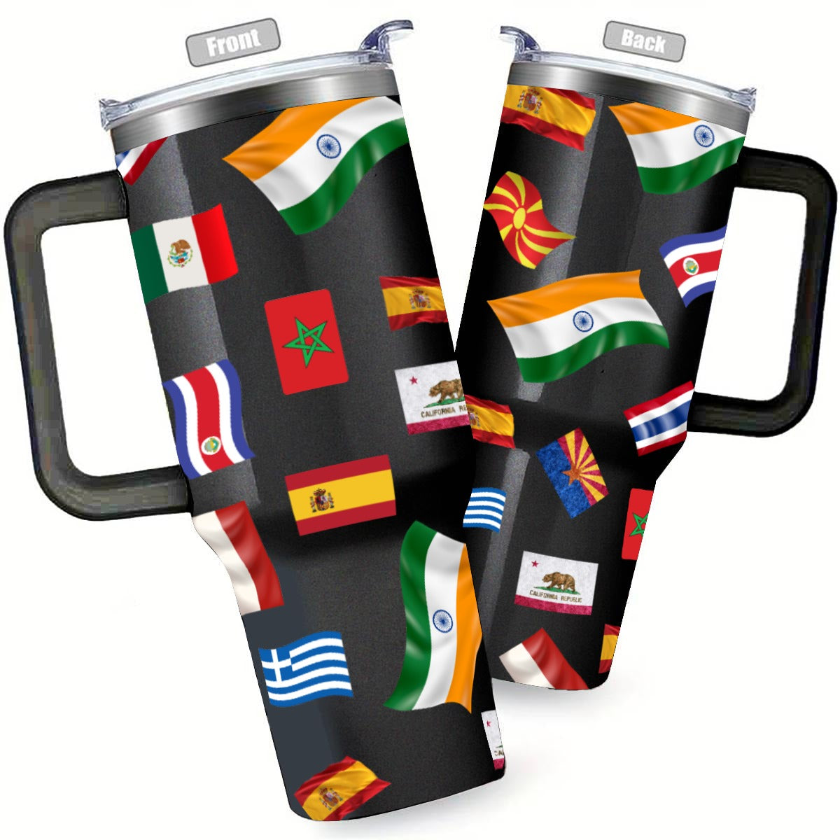 Travel Flow Stainless Steel Tumbler - Respectez Le Code