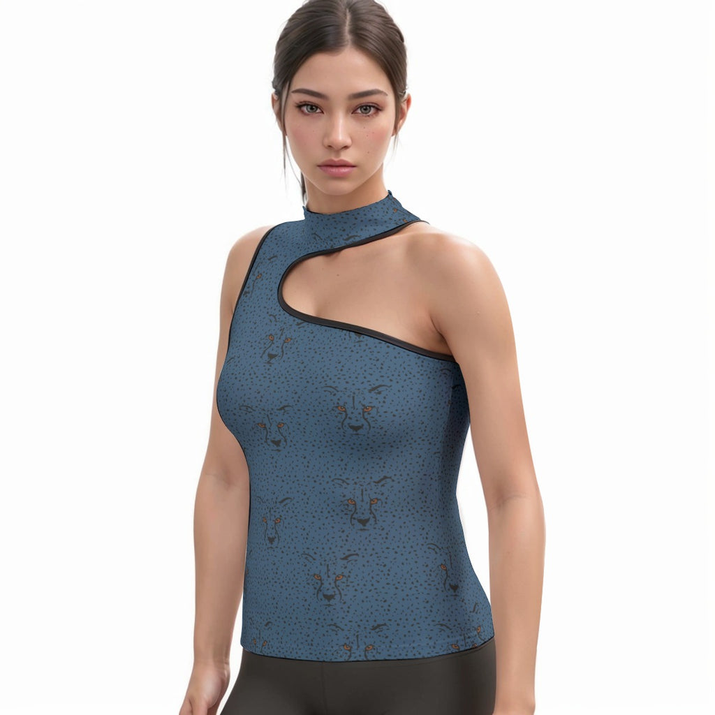 Jungle Goddess Asymmetrical Tank Top - Respectez Le Code