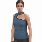 Jungle Goddess Asymmetrical Tank Top - Respectez Le Code