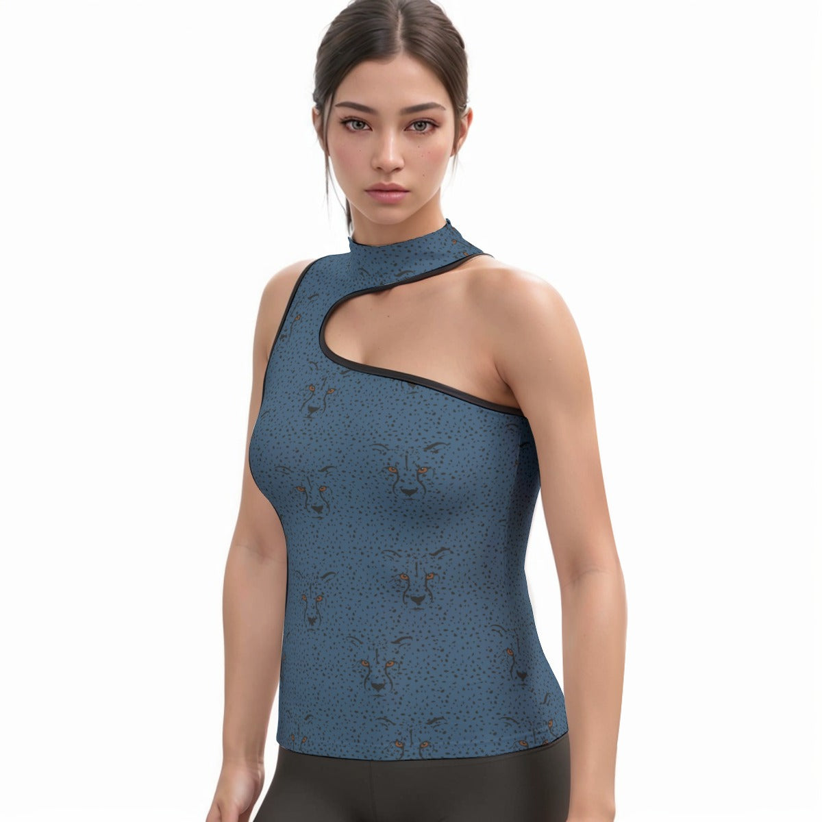 Jungle Goddess Asymmetrical Tank Top - Respectez Le Code