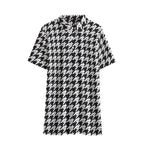 RLC Logo Houndstooth Print Men's Polo Shirt - Respectez Le Code