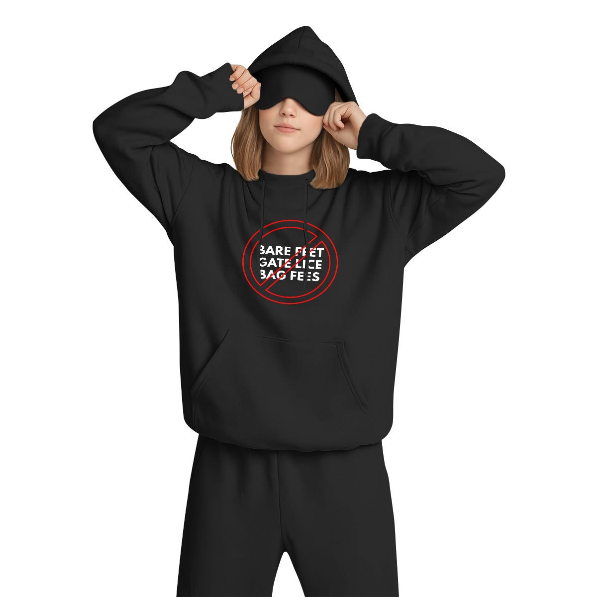 Airport Etiquette Nap Hoodie - Respectez Le Code