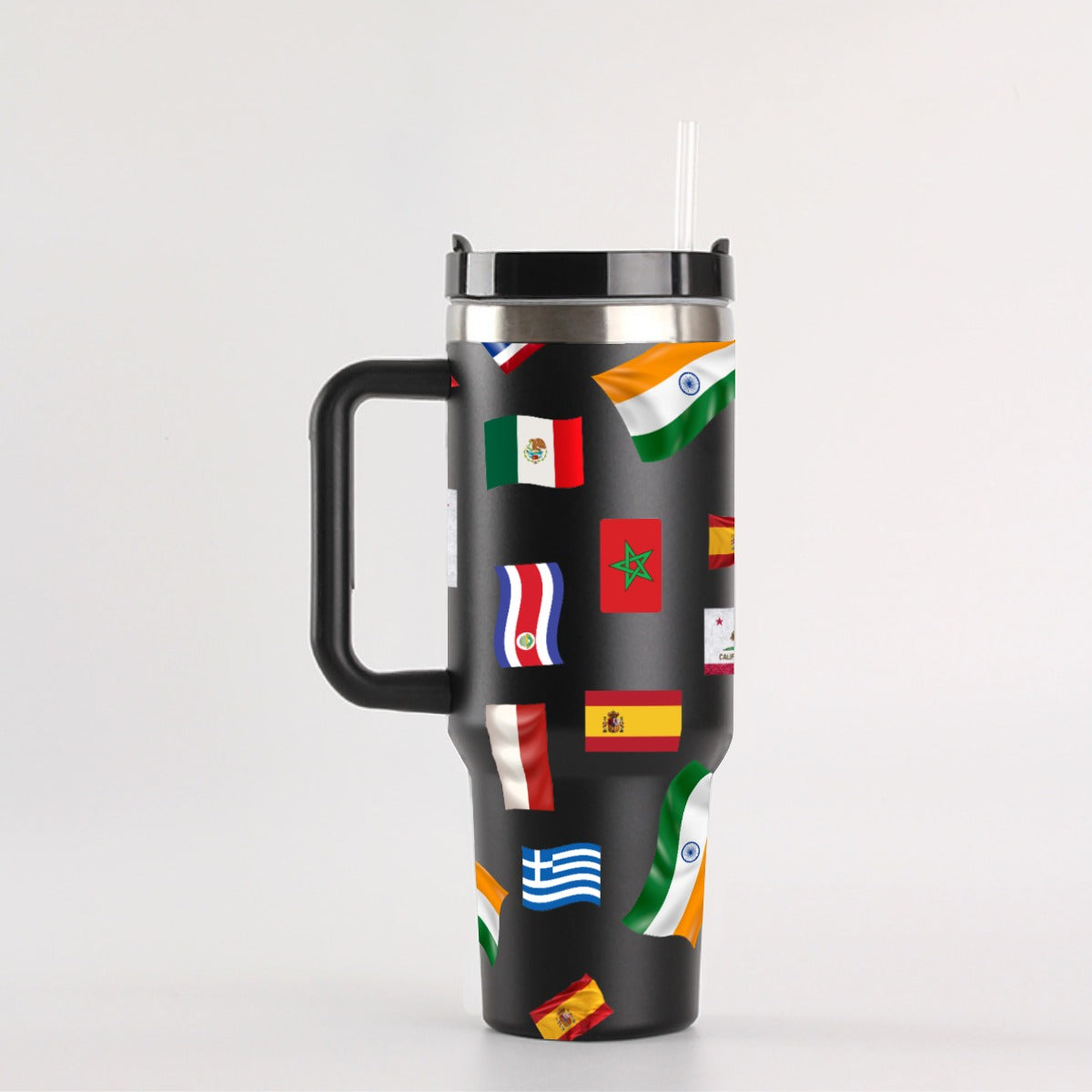 Travel Flow Stainless Steel Tumbler - Respectez Le Code