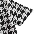 RLC Logo Houndstooth Print Men's Polo Shirt - Respectez Le Code