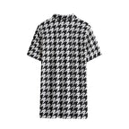 RLC Logo Houndstooth Print Men's Polo Shirt - Respectez Le Code