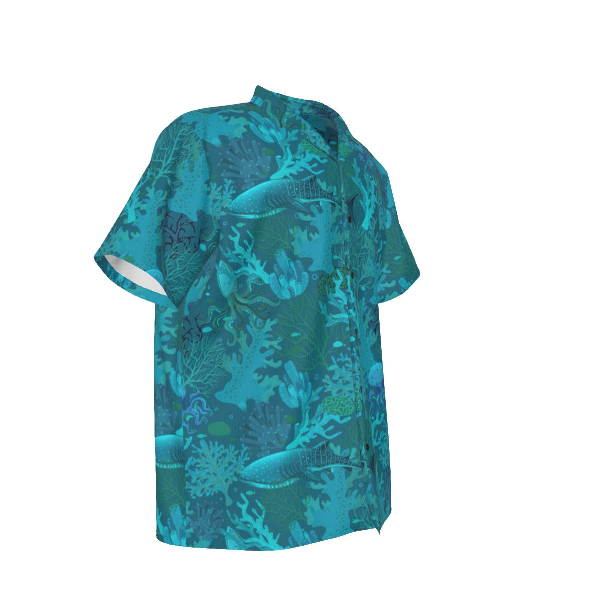 Aquatic Adventure Men's Hawaiian Shirt - Respectez Le Code