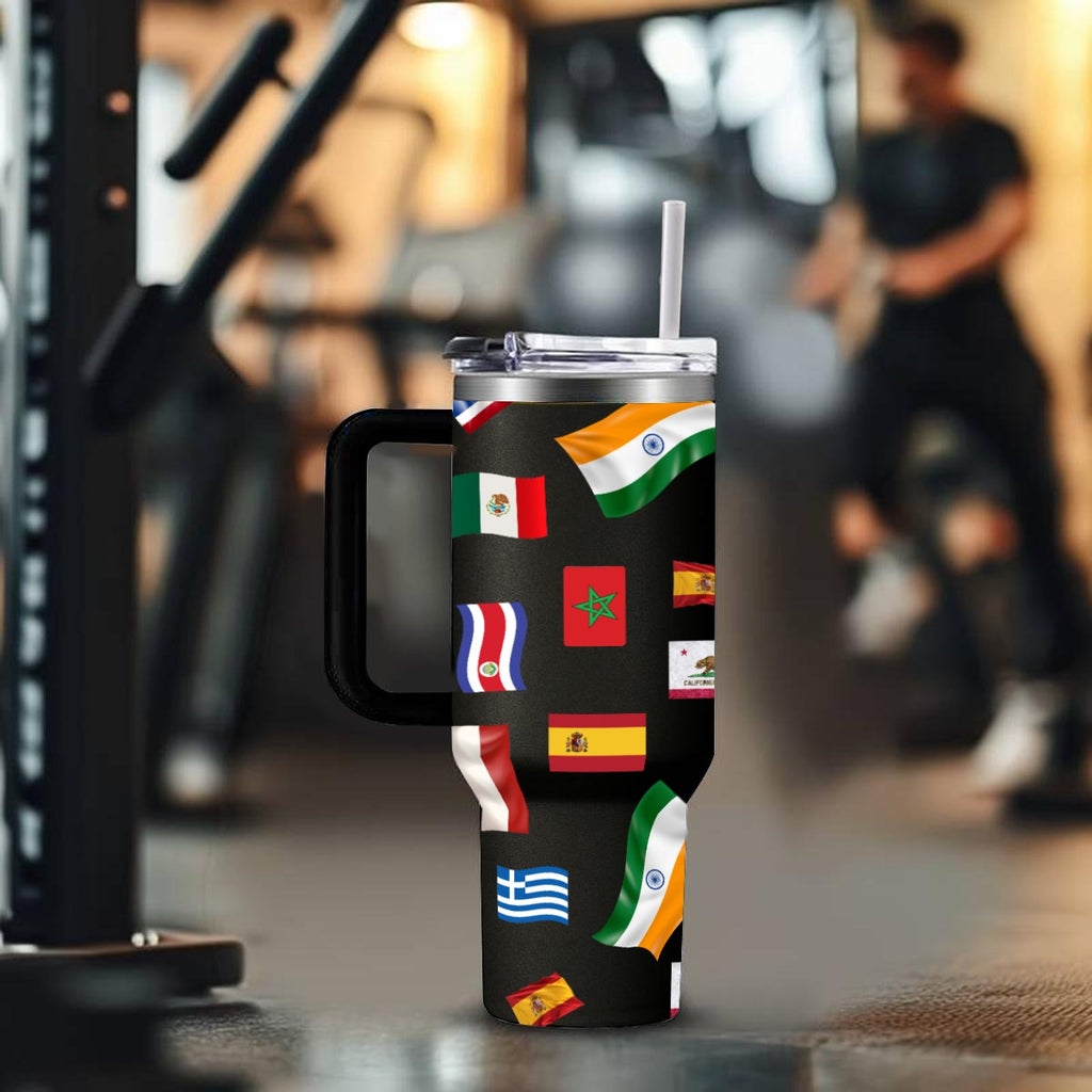 Travel Flow Stainless Steel Tumbler - Respectez Le Code