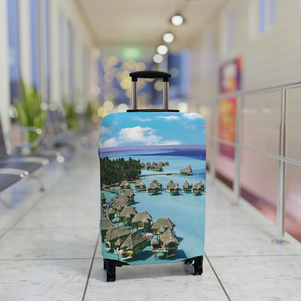 Island Escape Luggage Cover - Respectez Le Code
