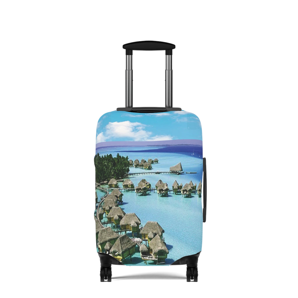 Island Escape Luggage Cover - Respectez Le Code