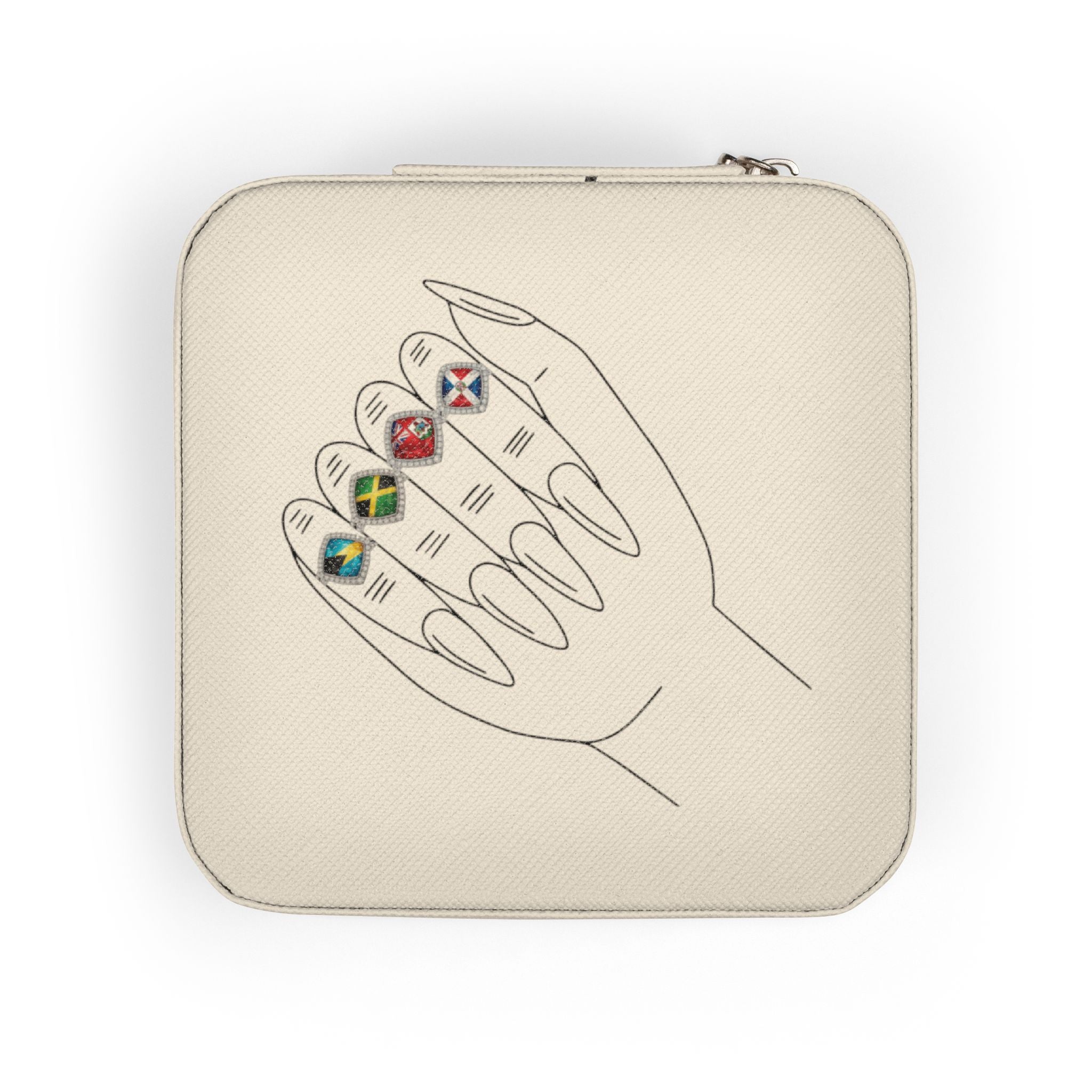 Caribbean Keepsake Travel Jewelry Case - Respectez Le Code