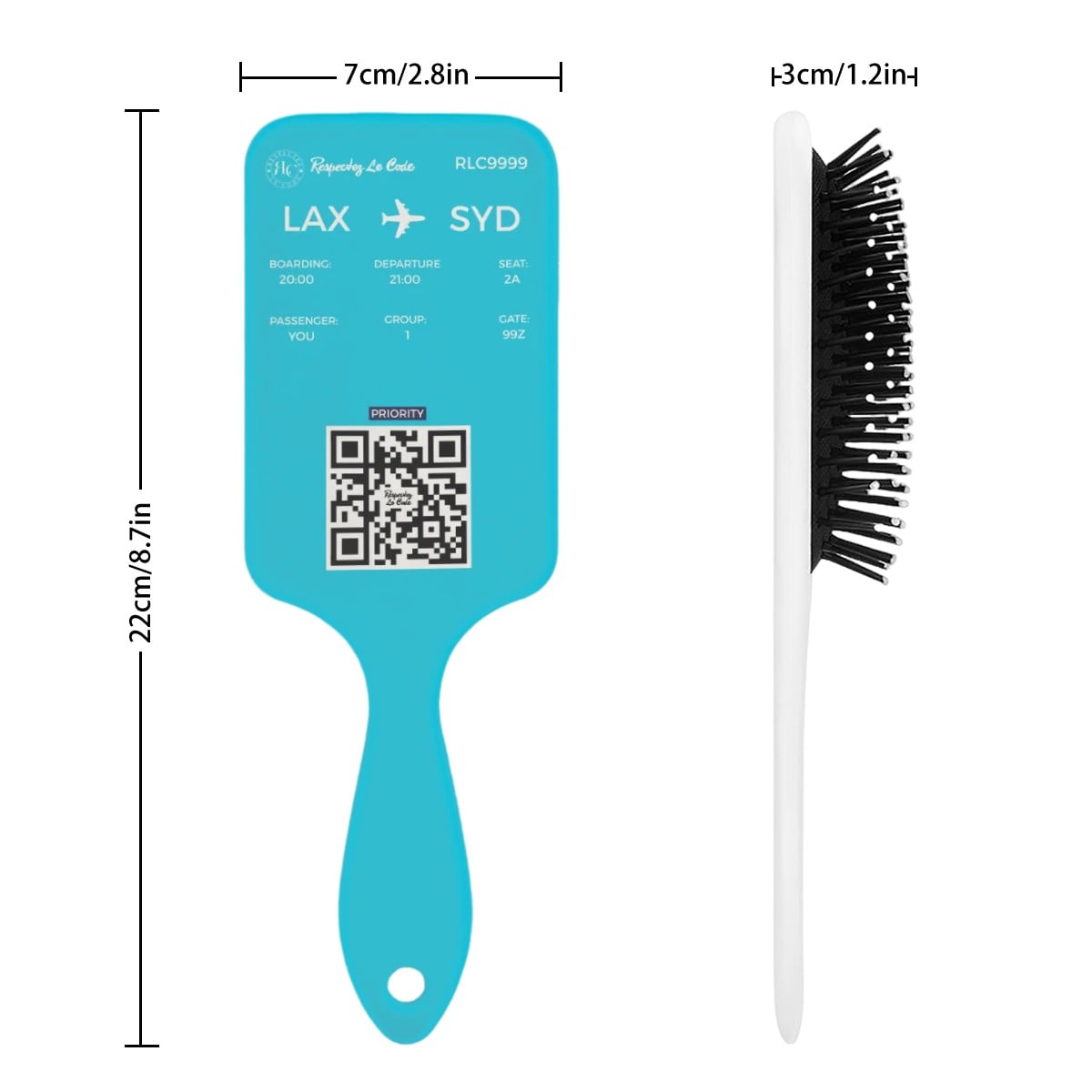 Priority Boarding Hair Brush - Respectez Le Code