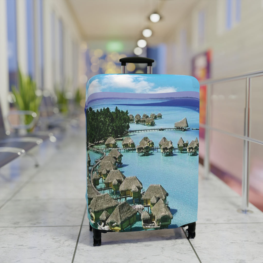 Island Escape Luggage Cover - Respectez Le Code