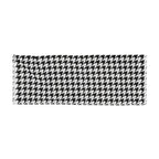 RLC Logo Houndstooth Print Lightweight Scarf - Respectez Le Code