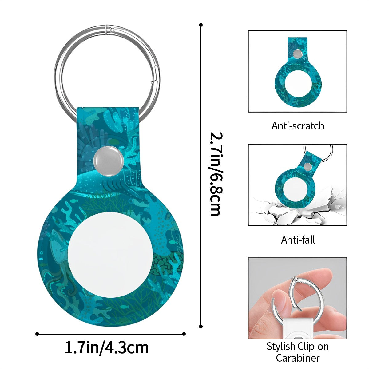 Aquatic Adventure Airtag Holder - Respectez Le Code