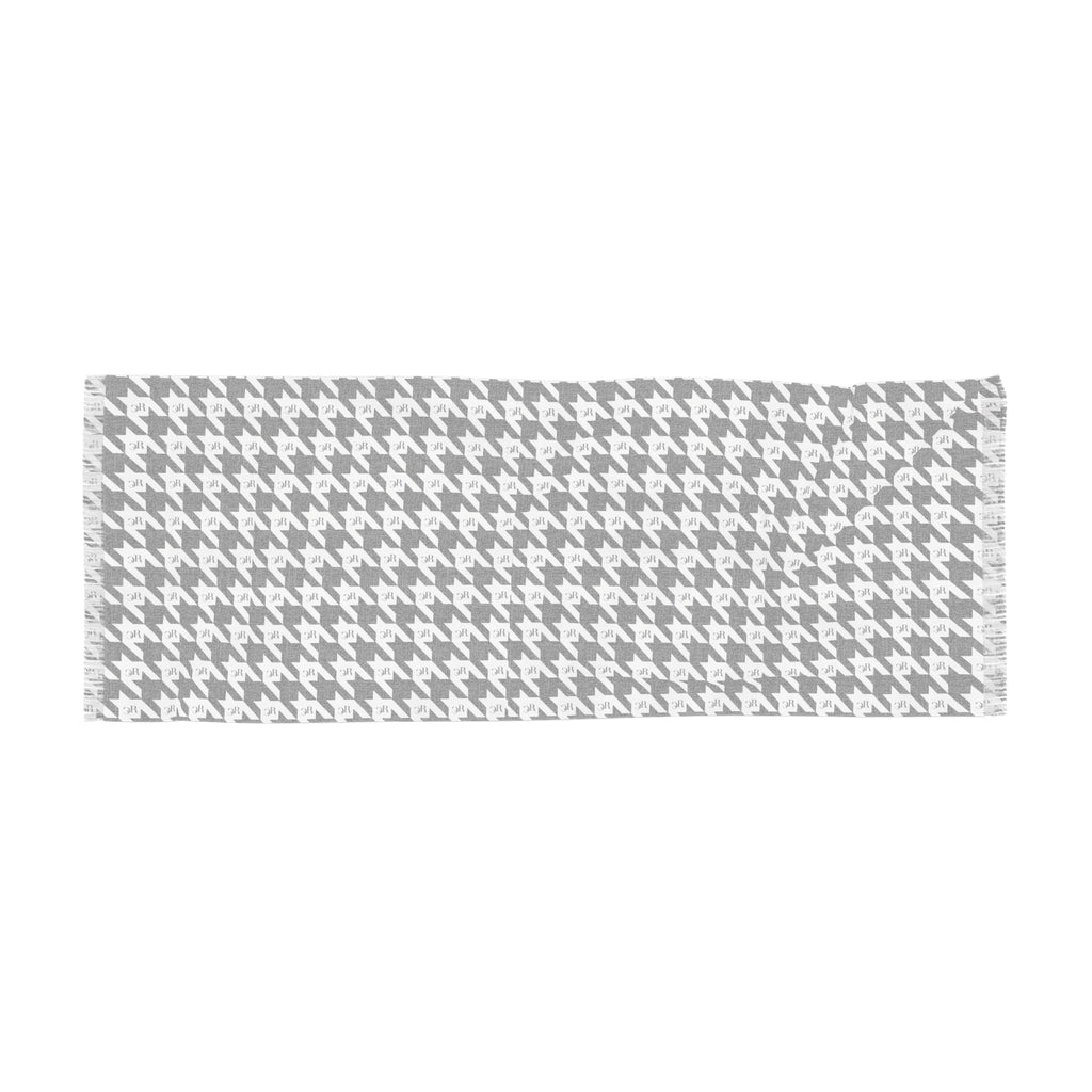 RLC Logo Houndstooth Print Lightweight Scarf - Respectez Le Code