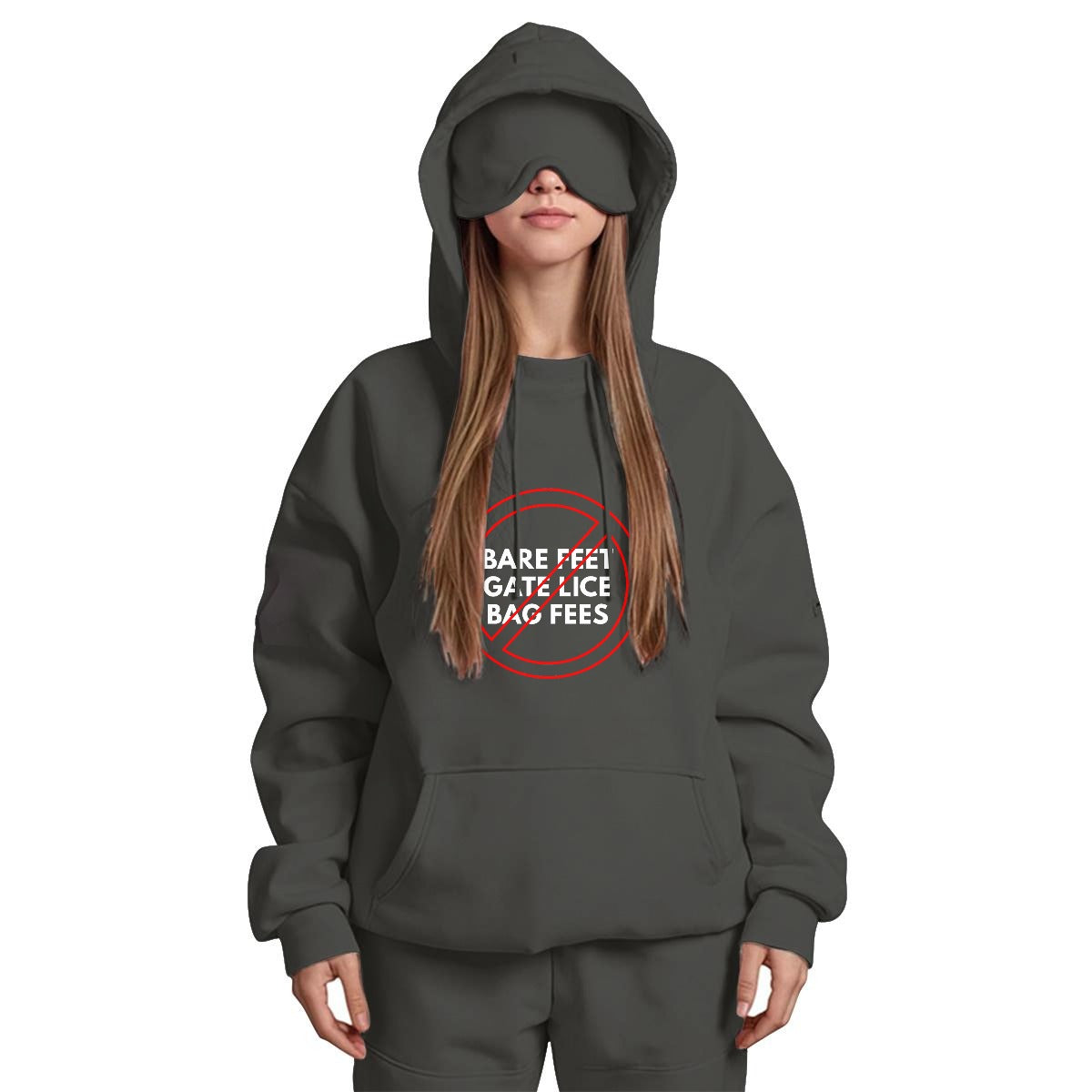 Airport Etiquette Nap Hoodie - Respectez Le Code