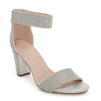 Glitzy Gala Block Sandal - Respectez Le Code