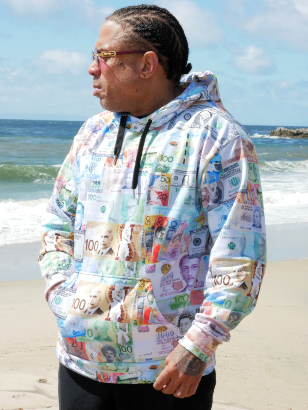 Global Currency Hoodie - Respectez Le Code