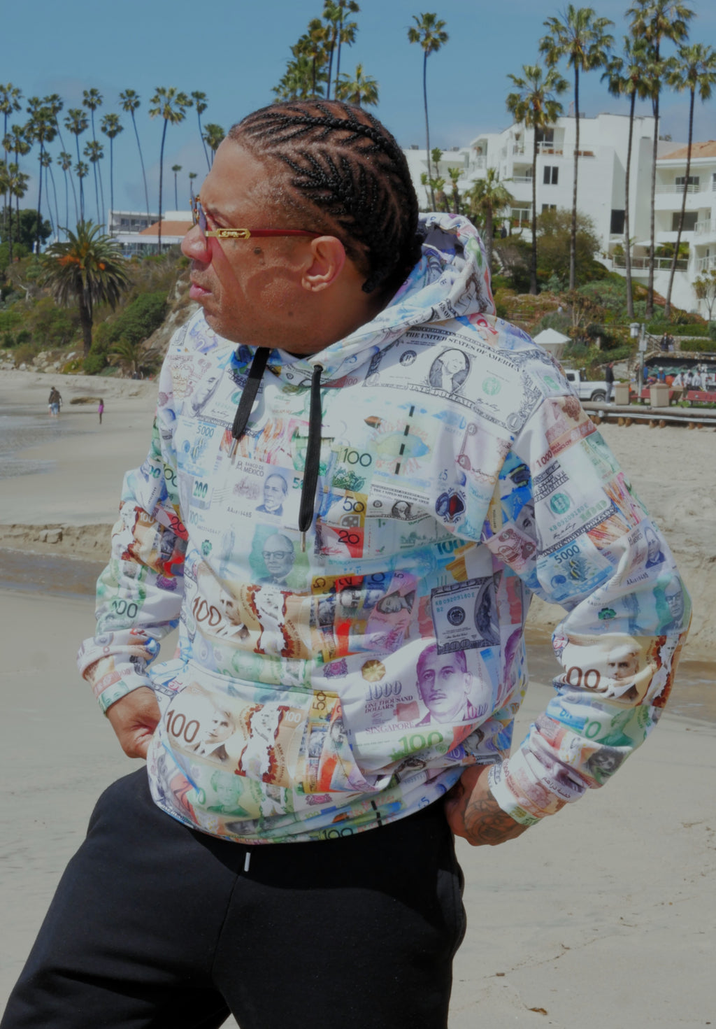 Global Currency Hoodie - Respectez Le Code