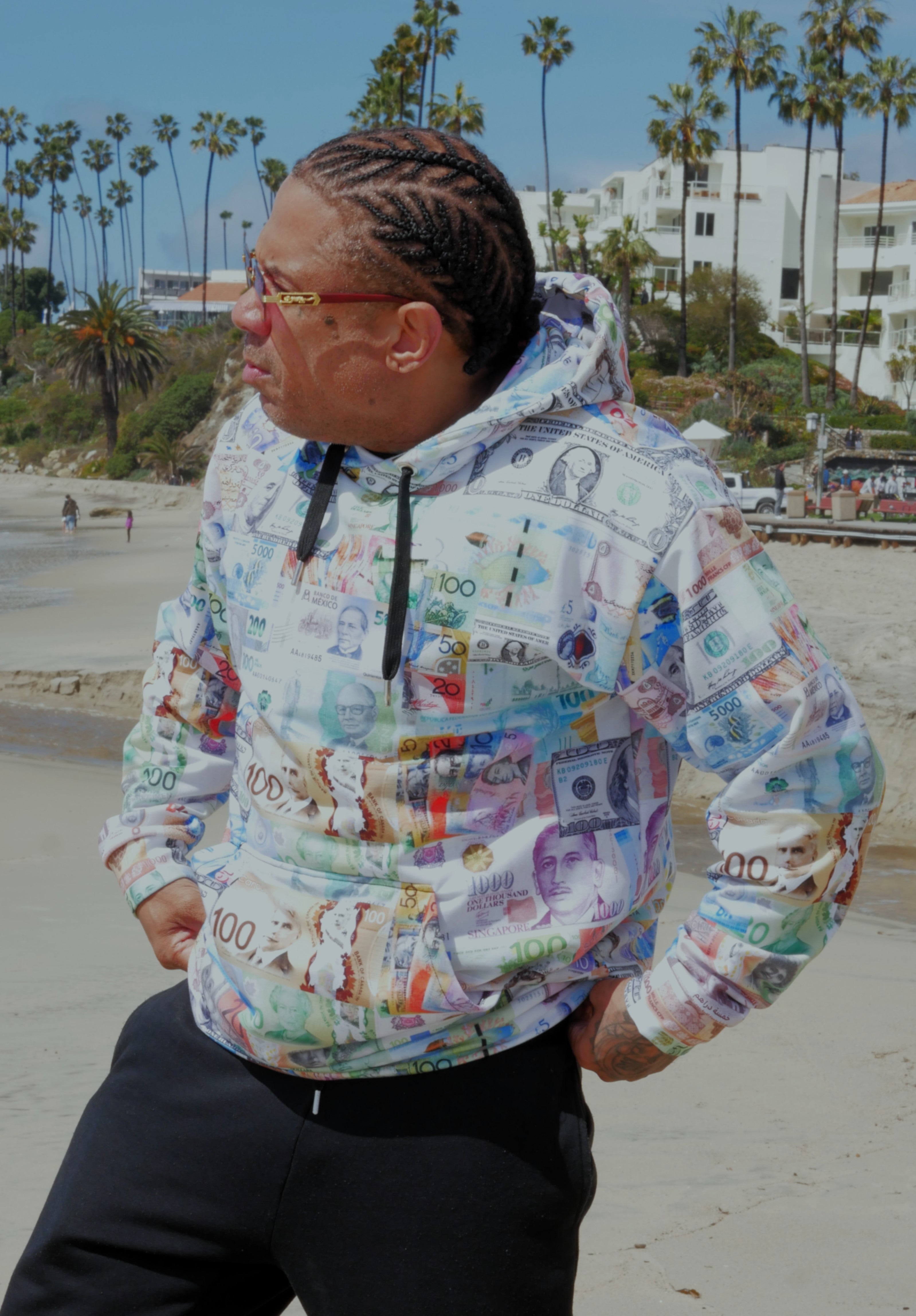 Global Currency Hoodie - Respectez Le Code