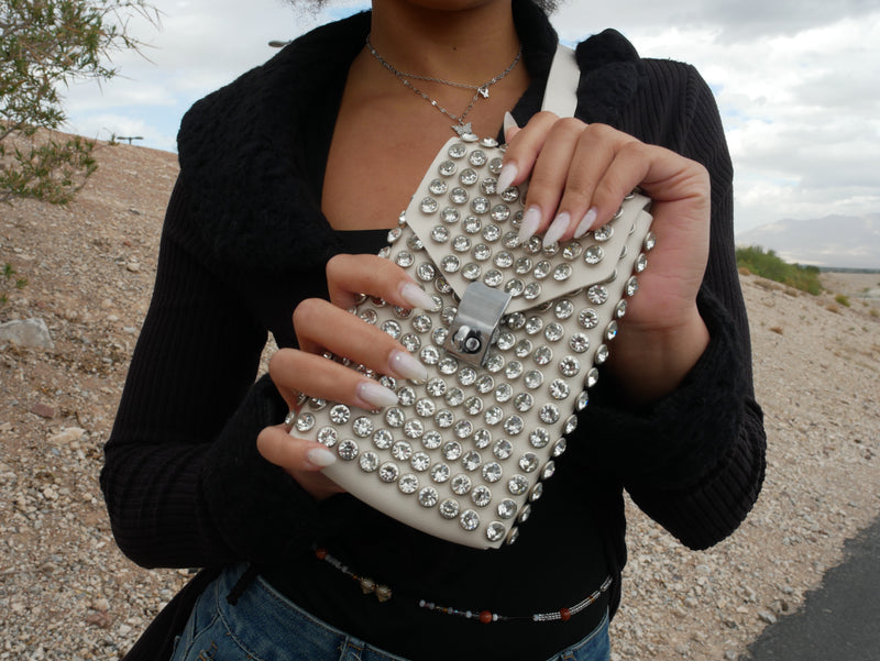 Glow-Getter Rhinestone Crossbody - Respectez Le Code