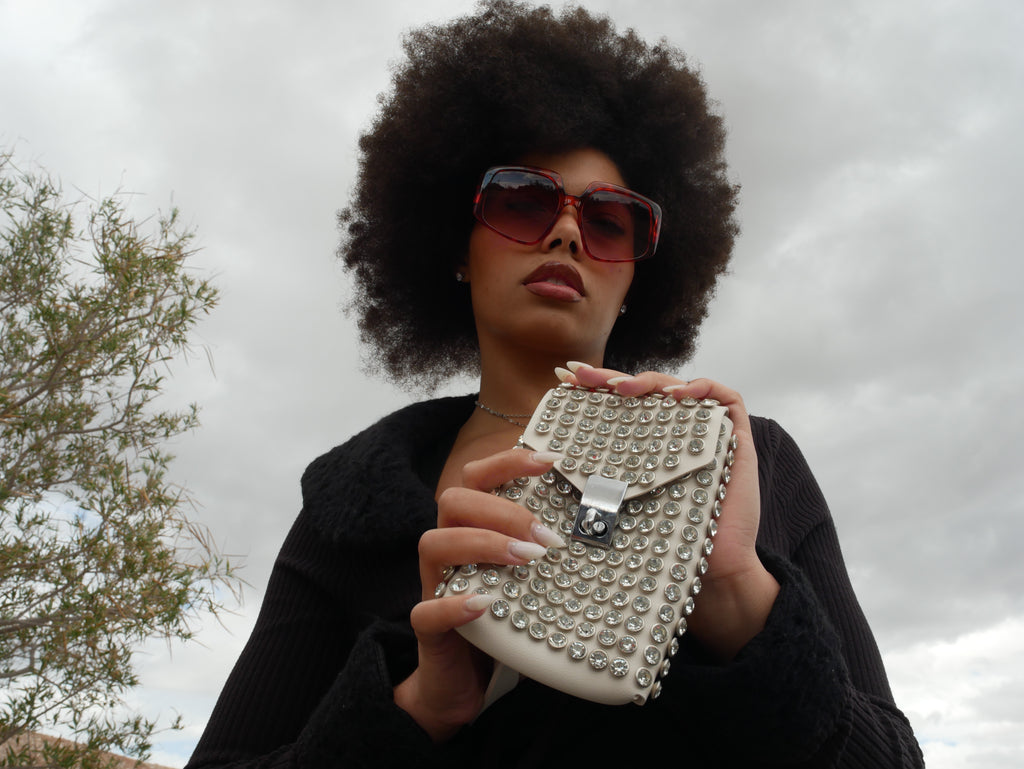 Glow-Getter Rhinestone Crossbody - Respectez Le Code