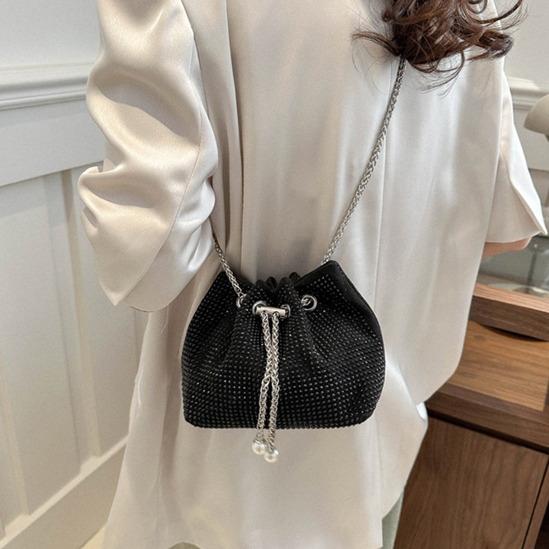 Elegant Night Out Rhinestone Clutch - Respectez Le Code