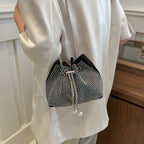 Elegant Night Out Rhinestone Clutch - Respectez Le Code