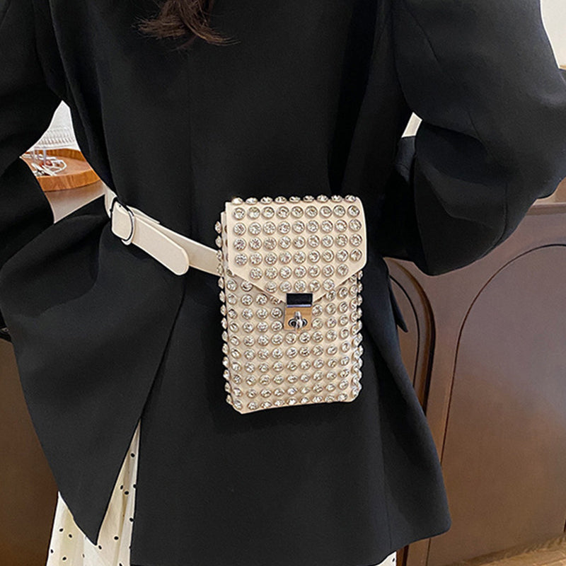 Glow-Getter Rhinestone Crossbody - Respectez Le Code