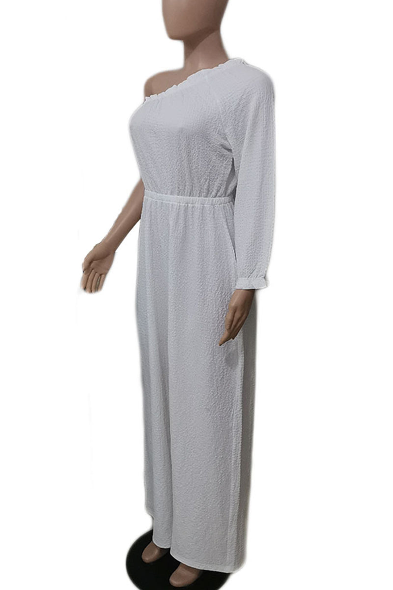Vacation Ready One-Shoulder Jumpsuit - Respectez Le Code