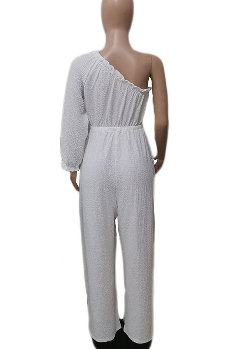 Vacation Ready One-Shoulder Jumpsuit - Respectez Le Code
