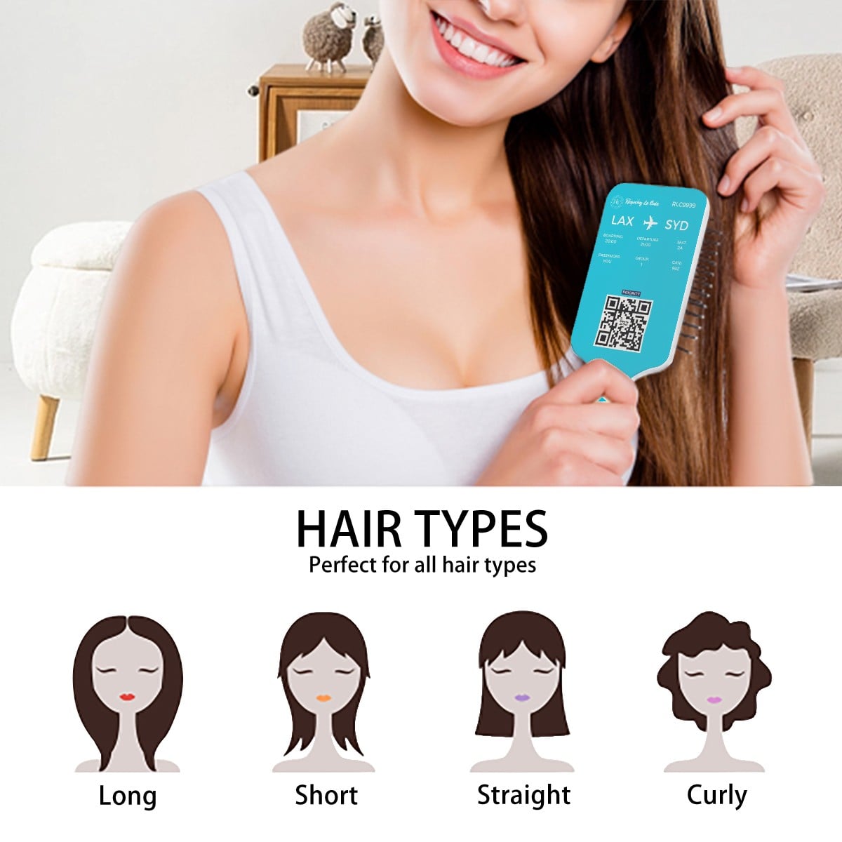 Priority Boarding Hair Brush - Respectez Le Code