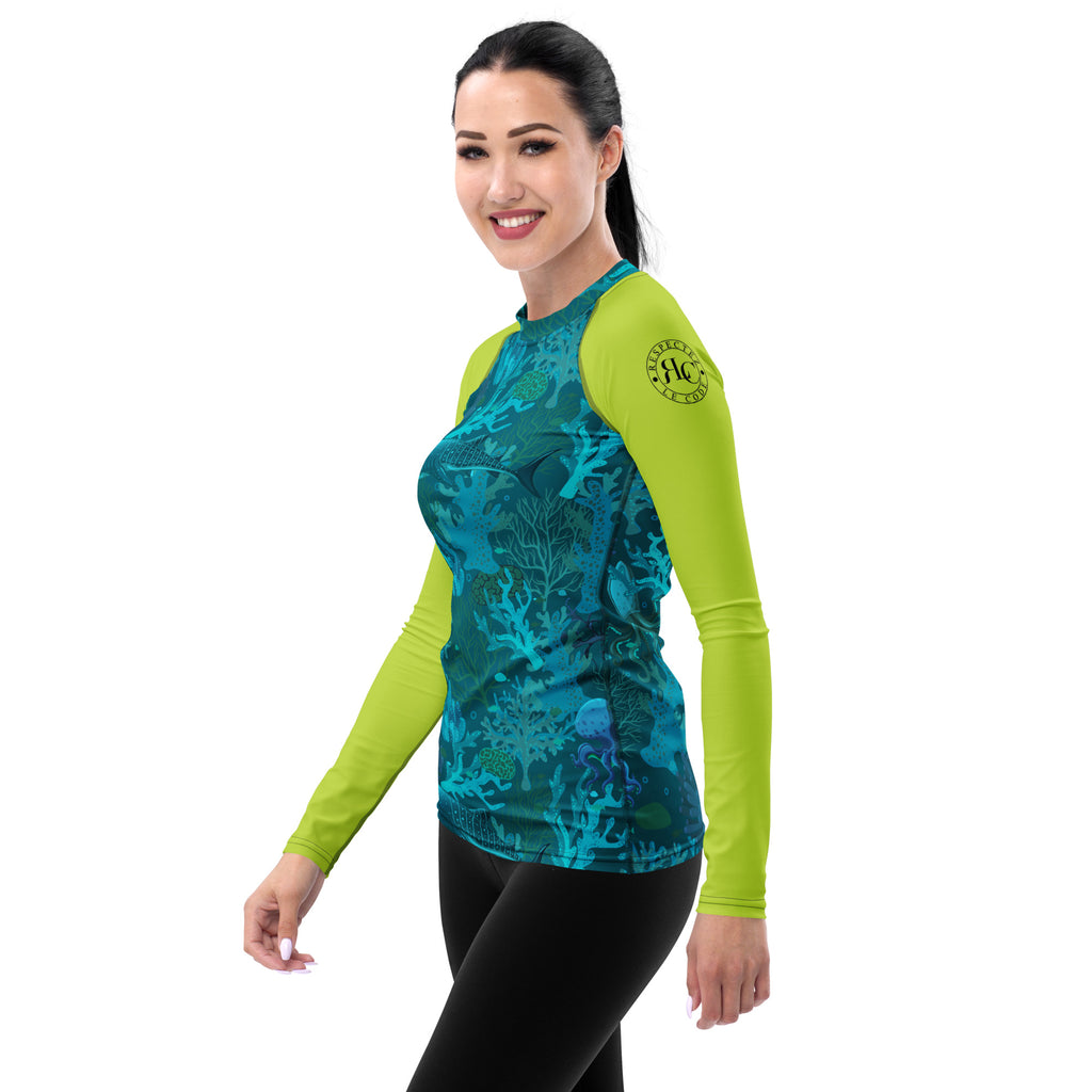 Adventure Time Rash Guard Aquatic Adventure Women's Rash Guard – Respectez Le Code