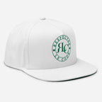 RLC Logo Money Green Embroidered Flat Bill Baseball Cap - Respectez Le Code