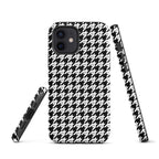 RLC Logo Houndstooth Print Tough Case for iPhone® - Respectez Le Code