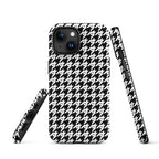 RLC Logo Houndstooth Print Tough Case for iPhone® - Respectez Le Code