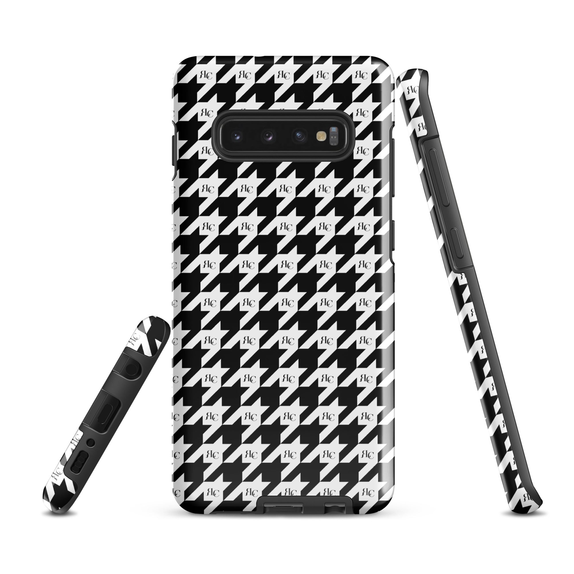 RLC Logo Houndstooth Print Tough case for Samsung® - Respectez Le Code