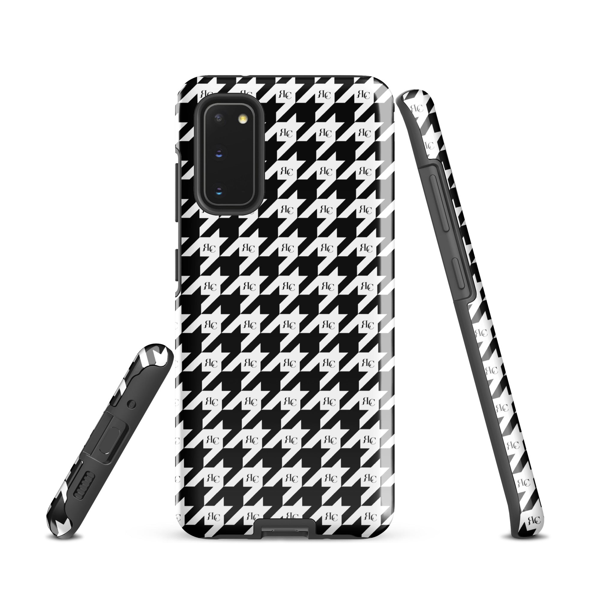 RLC Logo Houndstooth Print Tough case for Samsung® - Respectez Le Code