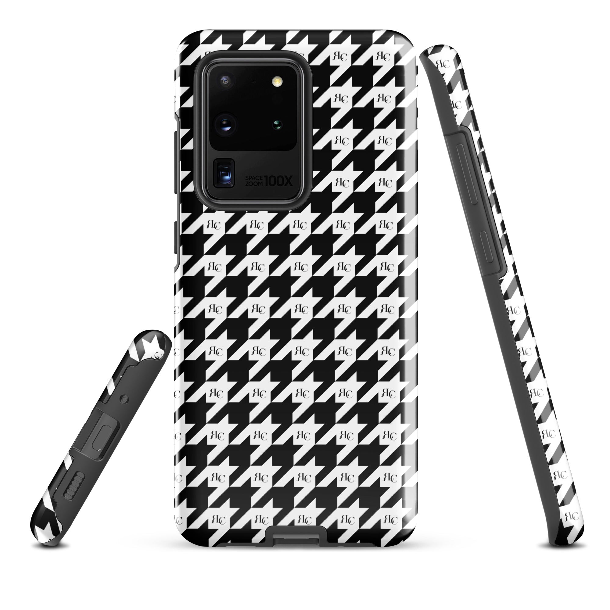 RLC Logo Houndstooth Print Tough case for Samsung® - Respectez Le Code