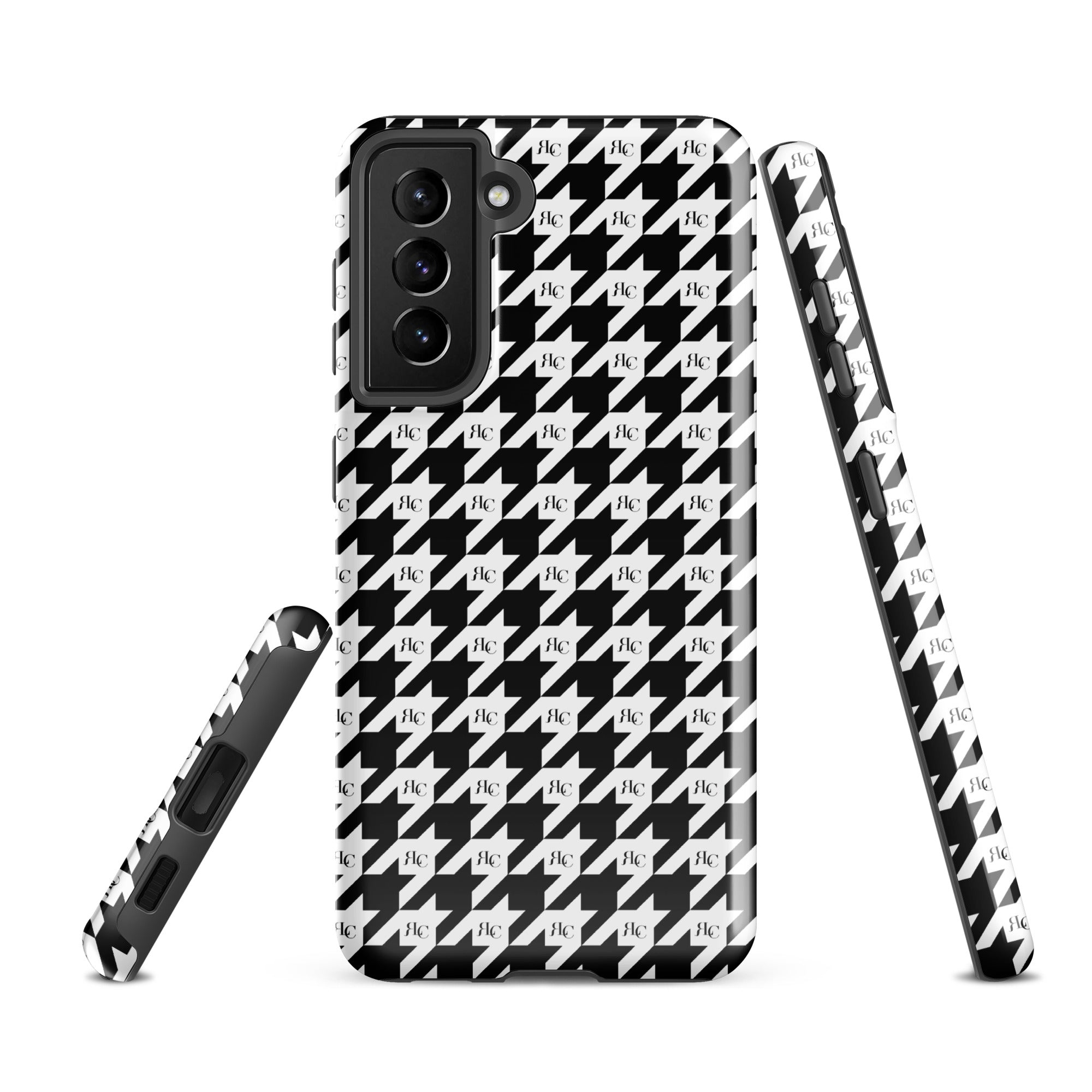 RLC Logo Houndstooth Print Tough case for Samsung® - Respectez Le Code
