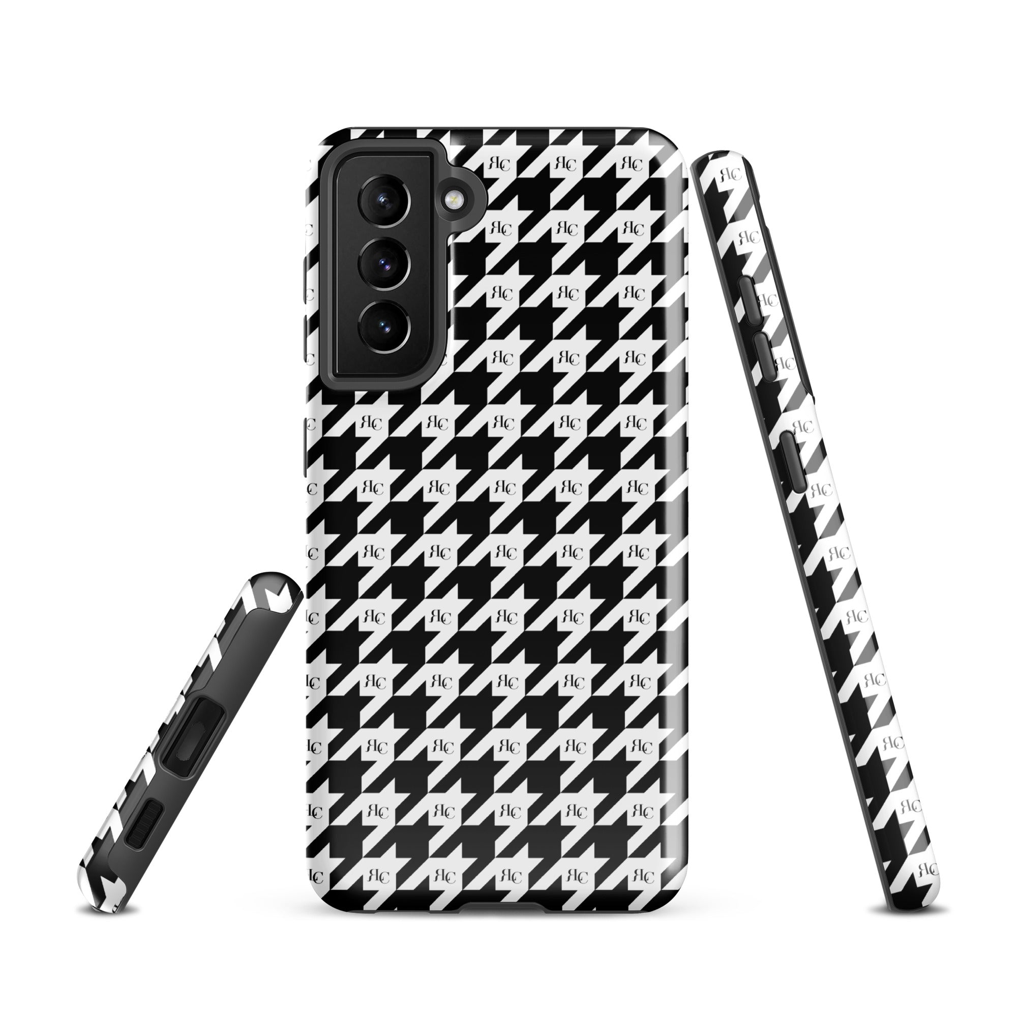 RLC Logo Houndstooth Print Tough case for Samsung® - Respectez Le Code