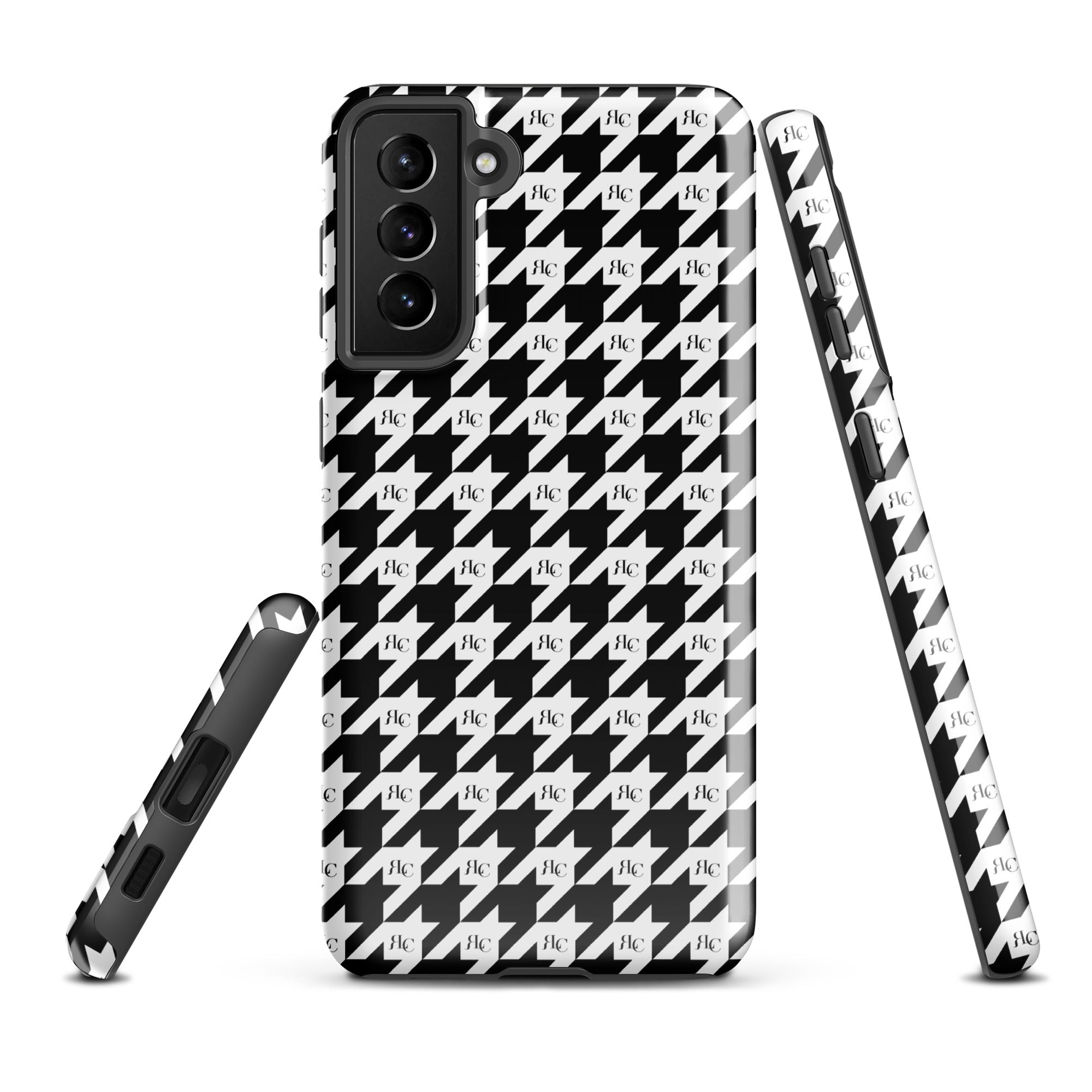 RLC Logo Houndstooth Print Tough case for Samsung® - Respectez Le Code