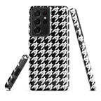 RLC Logo Houndstooth Print Tough case for Samsung® - Respectez Le Code