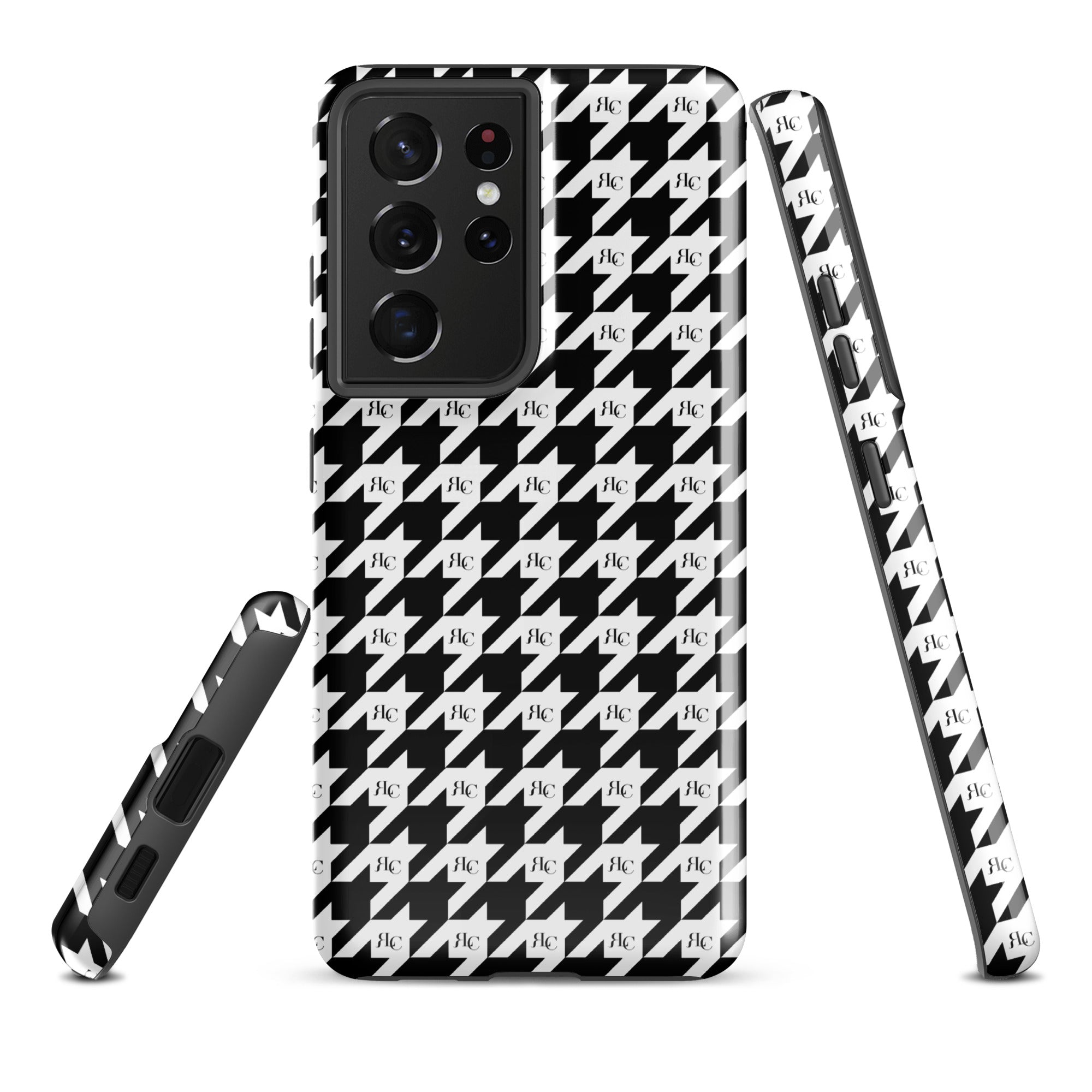 RLC Logo Houndstooth Print Tough case for Samsung® - Respectez Le Code